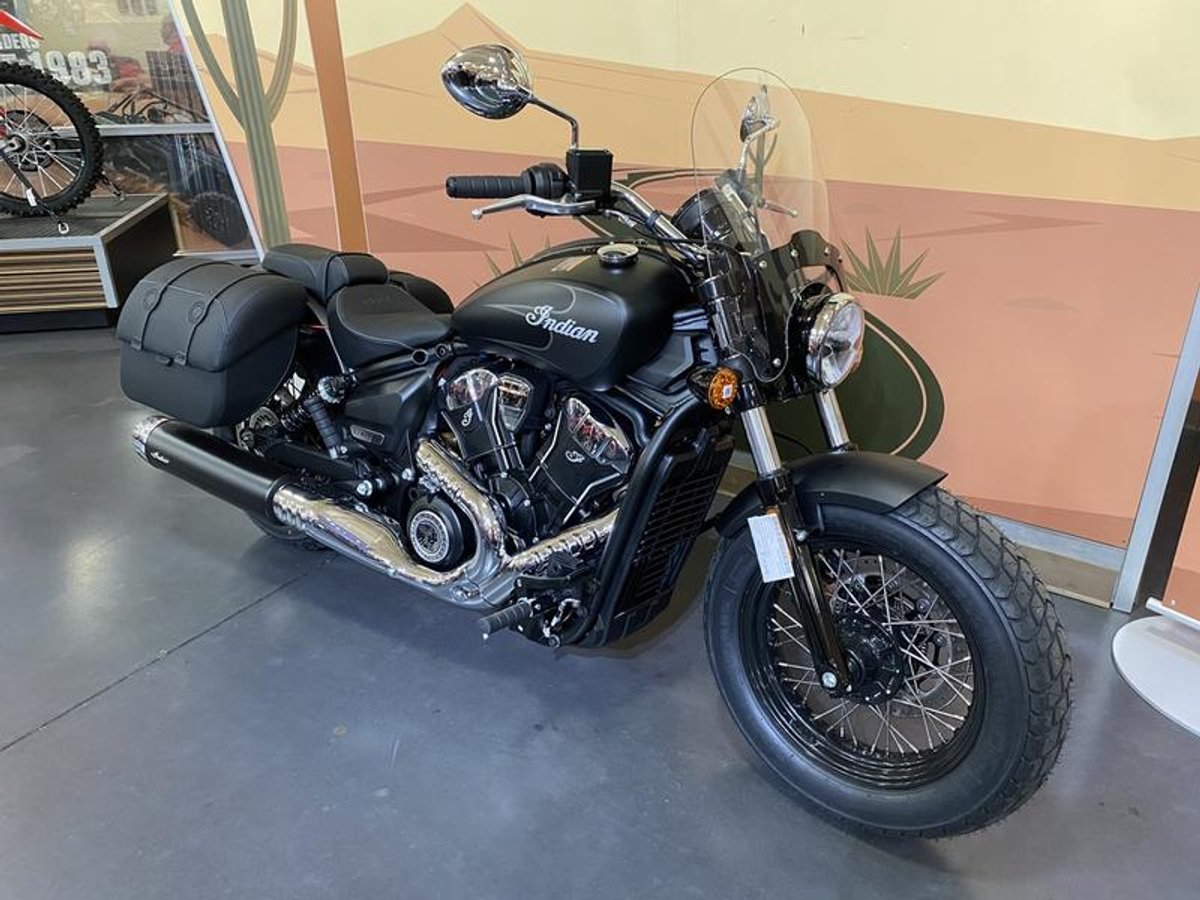 2025 Indian Motorcycle Super Scout Black Smoke with Graphics