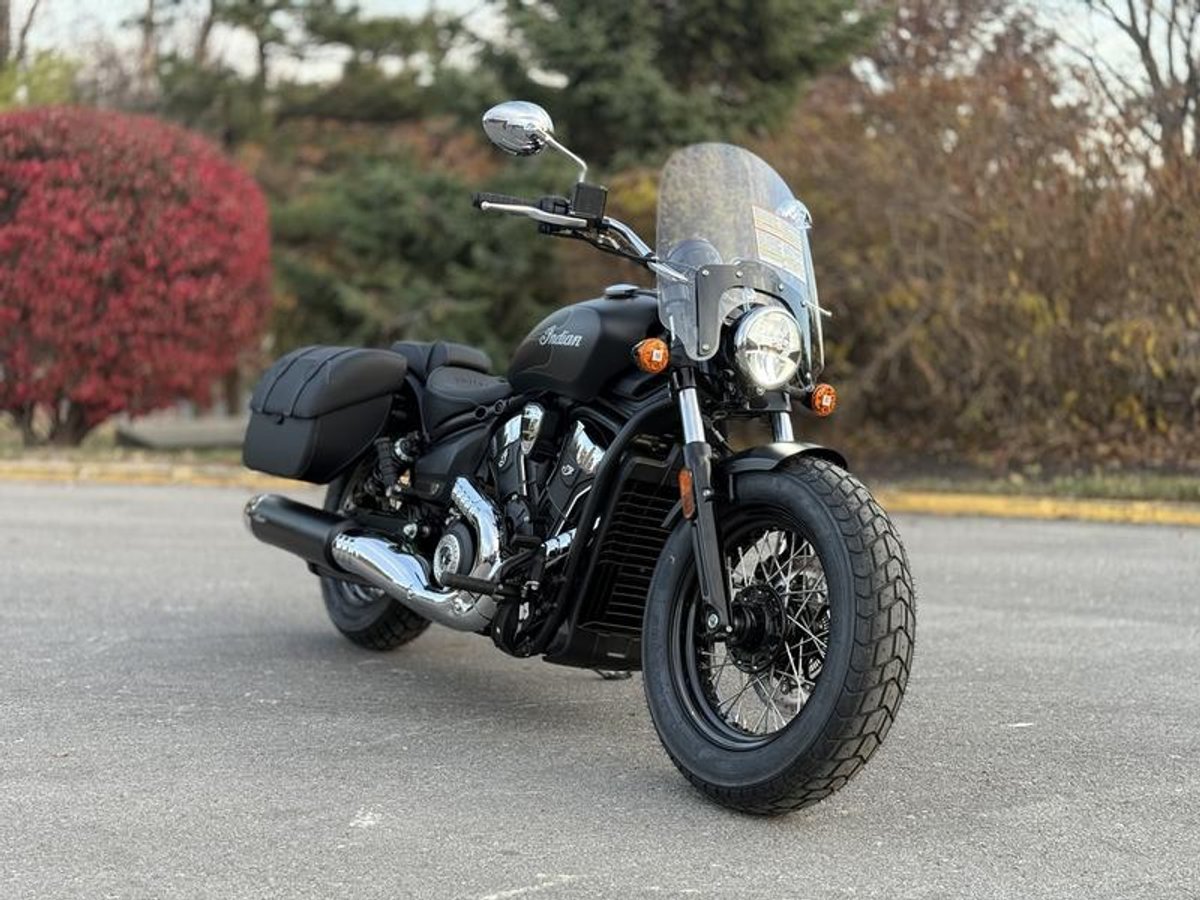 2025 Indian Motorcycle Super Scout Black Smoke with Graphics