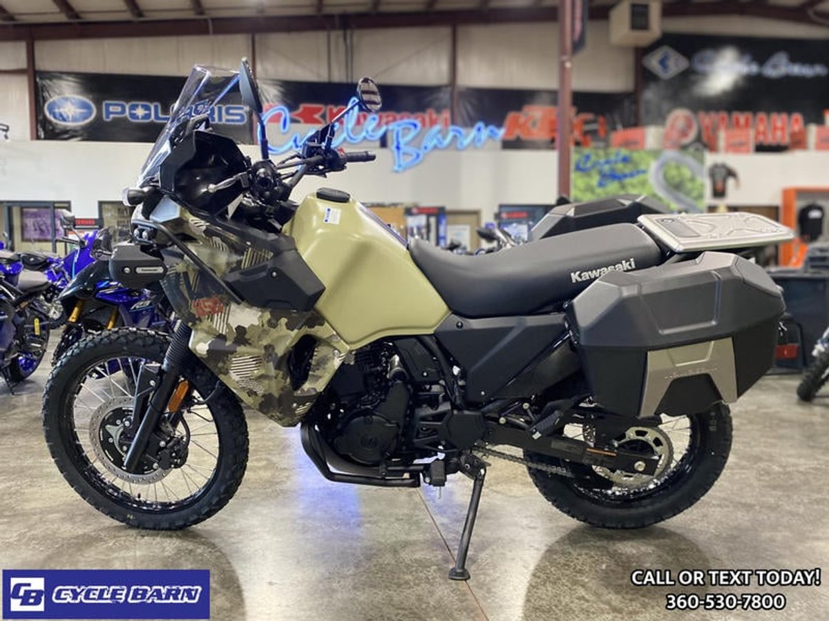2026 Kawasaki KLR650 Adventure ABS Cypher Camo Beige
