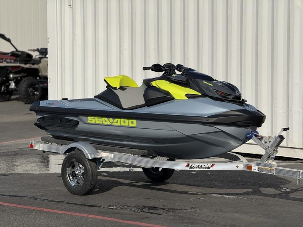 2025 Sea-Doo RXP-X 325 Tech, BRP Premium A, iBR Ice Metal / Manta Green