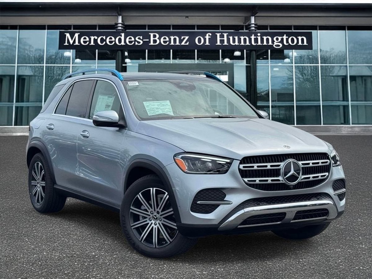 2026 Mercedes-Benz GLE 350 in Cirrus Silver Metallic — front three-quarter view