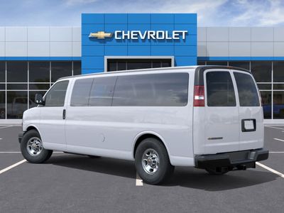 2025 Chevrolet Express Passenger — rear three-quarter view