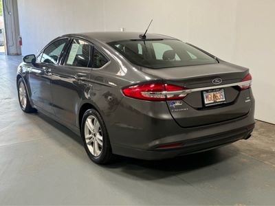 2018 Ford Fusion — rear three-quarter view