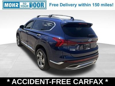 2021 Hyundai Santa Fe — rear three-quarter view