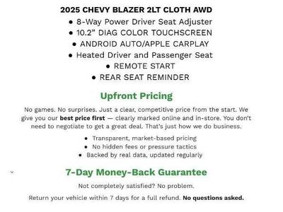 2025 Chevrolet Blazer — side profile view