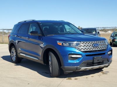 2021 Ford Explorer — rear three-quarter view