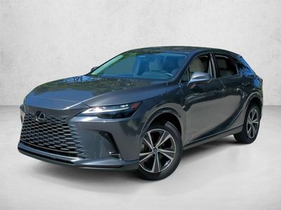 2024 Lexus RX 350 FWD in Cloudburst Gray — front three-quarter view