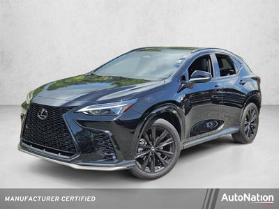 2024 Lexus NX 350 F SPORT Handling AWD in Obsidian — front three-quarter view