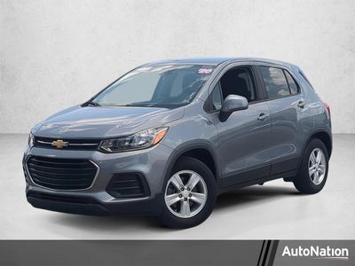 2020 Chevrolet Trax LS in Satin Steel Metallic — front three-quarter view
