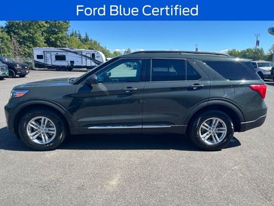 2022 Ford Explorer — rear three-quarter view