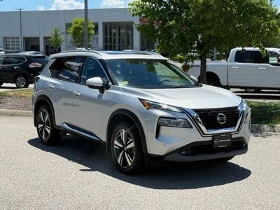 2021 Nissan Rogue — rear three-quarter view