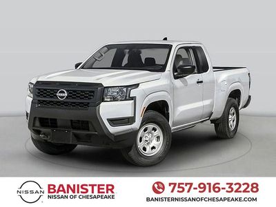 2025 Nissan Frontier S in Gun Metallic — front three-quarter view