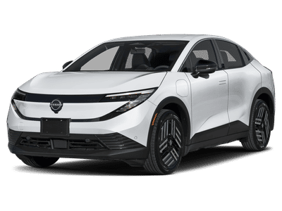 2026 Nissan LEAF SV+ in EVEREST WHITE P — front three-quarter view