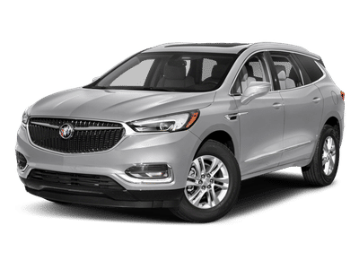 2018 Buick Enclave Essence in Quicksilver Metallic — front three-quarter view