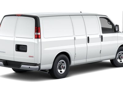 2026 GMC Savana Cargo — rear three-quarter view