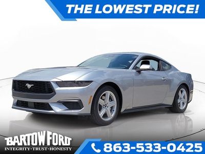 2026 Ford Mustang EcoBoost Premium in Silver Metallic — front three-quarter view