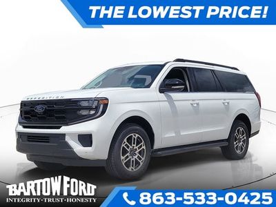2026 Ford Expedition Max Active in Oxford White — front three-quarter view