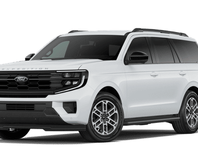 2026 Ford Expedition Active in Oxford White — front three-quarter view