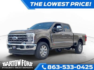 2026 Ford F-350SD King Ranch 4WD CREW CAB in Brown — front three-quarter view