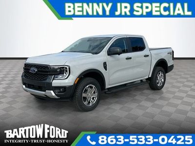 2026 Ford Ranger XLT in Avalanche — front three-quarter view