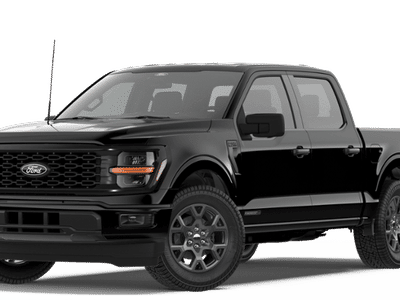 2026 Ford F-150 STX 4WD SUPERCREW in Black Metallic — front three-quarter view