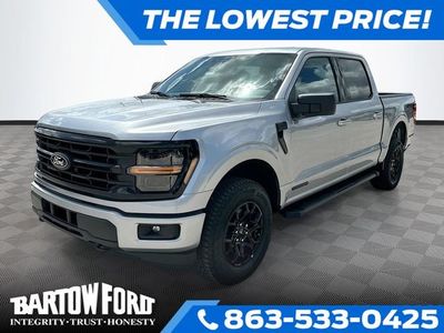 2026 Ford F-150 XLT 2WD SUPERCREW in Silver Metallic — front three-quarter view
