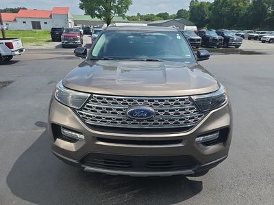 2021 Ford Explorer — rear three-quarter view