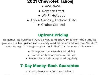 2021 Chevrolet Tahoe — side profile view
