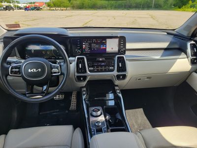 2023 Kia Sorento Hybrid — rear three-quarter view
