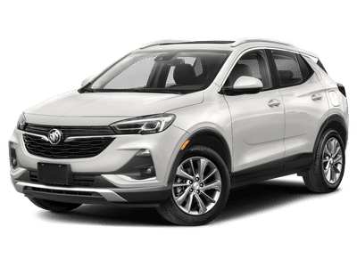 2023 Buick Encore GX Essence in Ebony Twilight Metallic — front three-quarter view