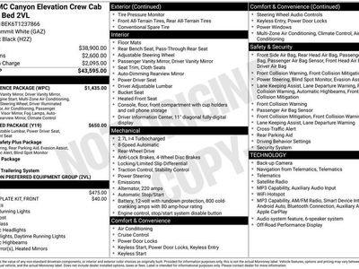 2026 GMC Canyon — interior view