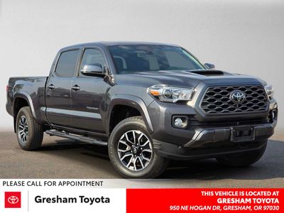 2021 Toyota Tacoma TRD Sport in Magnetic Gray Metallic — front three-quarter view