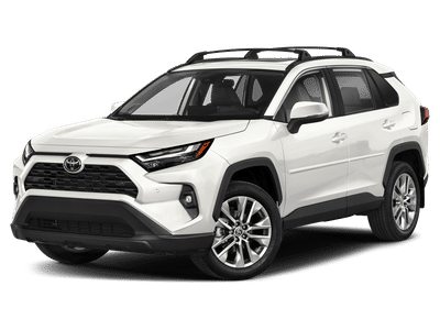 2024 Toyota RAV4 XLE in Ice Cap — front three-quarter view