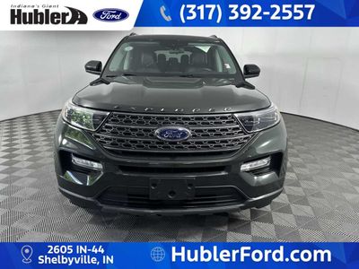 2022 Ford Explorer — rear three-quarter view