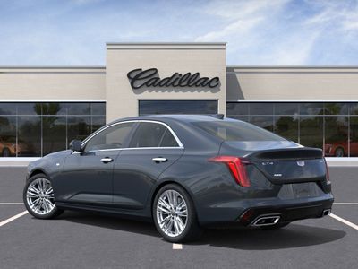 2026 Cadillac CT4 — rear three-quarter view