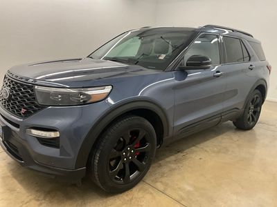 2021 Ford Explorer — rear three-quarter view