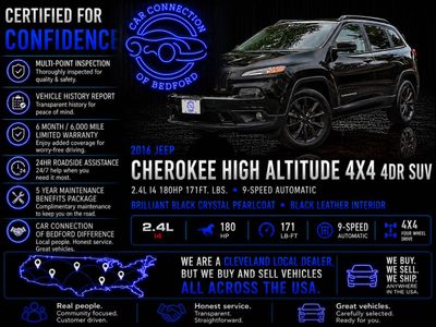 2016 Jeep Cherokee — interior view