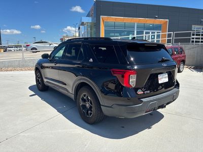 2022 Ford Explorer — rear three-quarter view