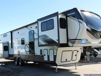 2024 Keystone 377FL — front three-quarter view