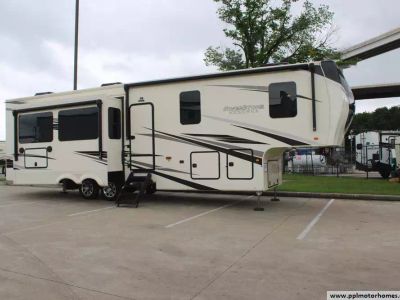2021 Forest River 3850RK — front three-quarter view