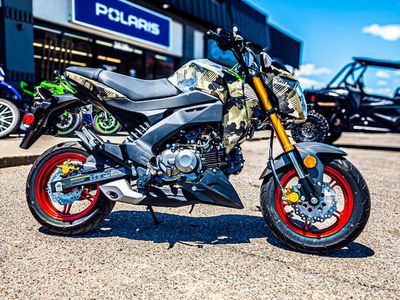 2025 Kawasaki Z125 PRO Cypher Camo Beige - Photo 4