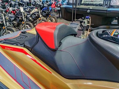 2025 Sea-Doo RXP-X 325 Tech, BRP Premium A, iBR Metallic Tan / Lava Red - Photo 3