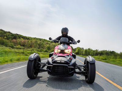 2026 Can-Am Ryker Rally in Intense Black — front three-quarter view