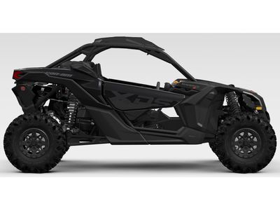 2026 Can-Am Maverick X3 X DS TURBO RR with 7.6 in. digital display with keypad in Triple Black — front three-quarter view