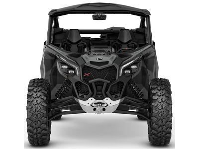 2026 Can-Am Maverick X3 X TURBO in Granite Grey — front three-quarter view