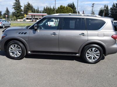 2017 INFINITI QX80 — rear three-quarter view