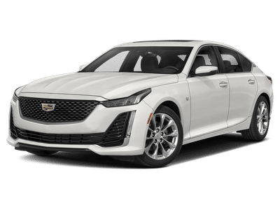 2021 Cadillac CT5 Premium Luxury in Black Raven — front three-quarter view