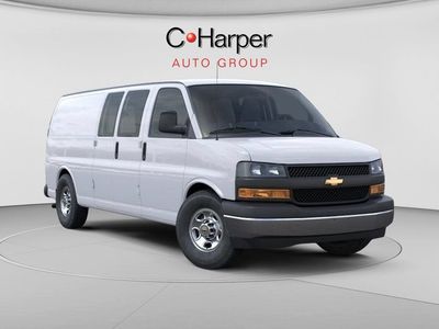2026 Chevrolet Express Cargo WT in Summit White — front three-quarter view