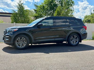 2022 Ford Explorer — rear three-quarter view