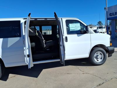 2025 Chevrolet Express Passenger — rear three-quarter view